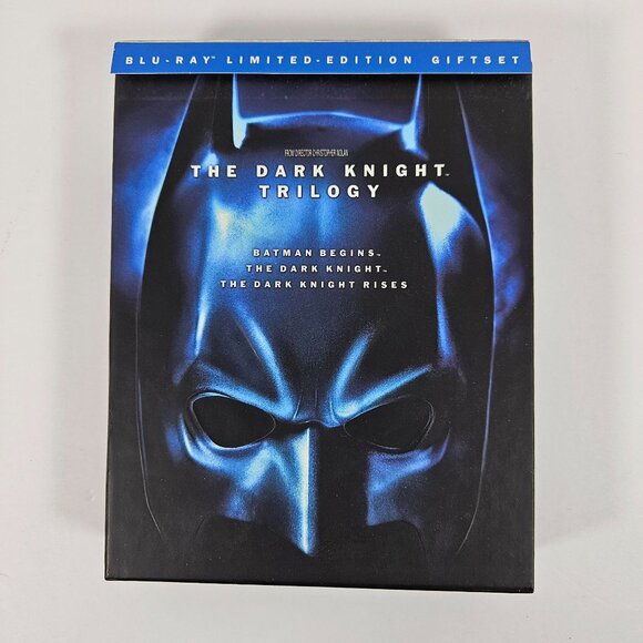 Dark Knight Trilogy Blu Ray Limited Edition set 3 Batman Movies Bonus Extras - Picture 2 of 10